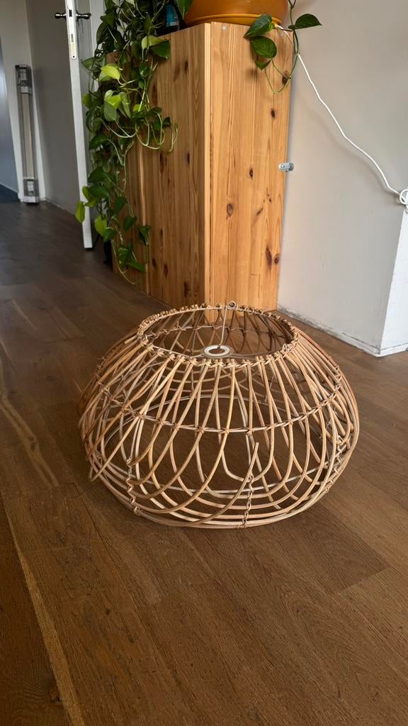 Rotan lampenkap voor hanglamp, Ophalen, Zo goed als nieuw