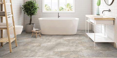 Pvc dream click New Castle 169M tegen inkoop prijs €17,95m2, Bruin, 75 m² of meer, Nieuw, Pvc dream clic pure leisteen tegel formaat