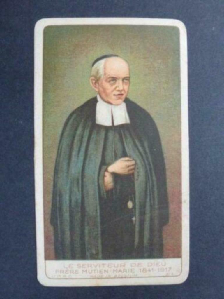carte de prière Frère Mutien - Marie ° Mellet 20 mars1841, Collections, Envoi, Image pieuse