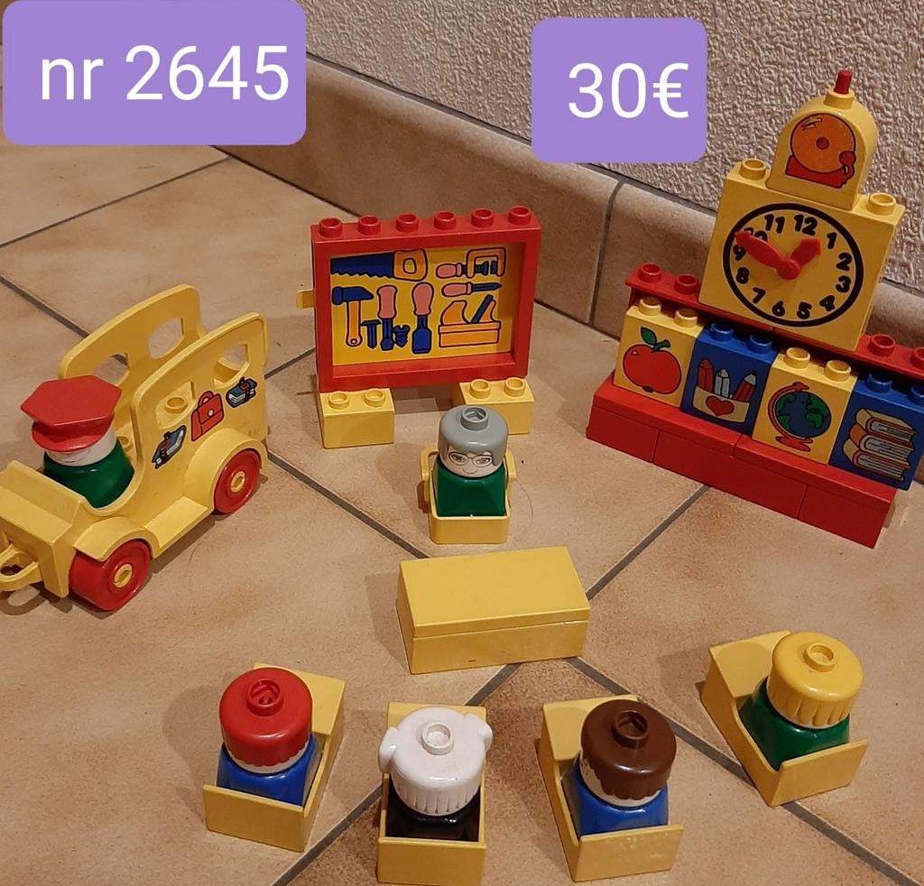Lego duplo:Schooltje (CI) set nr 2645, Ophalen of Verzenden, Zo goed als nieuw, Duplo