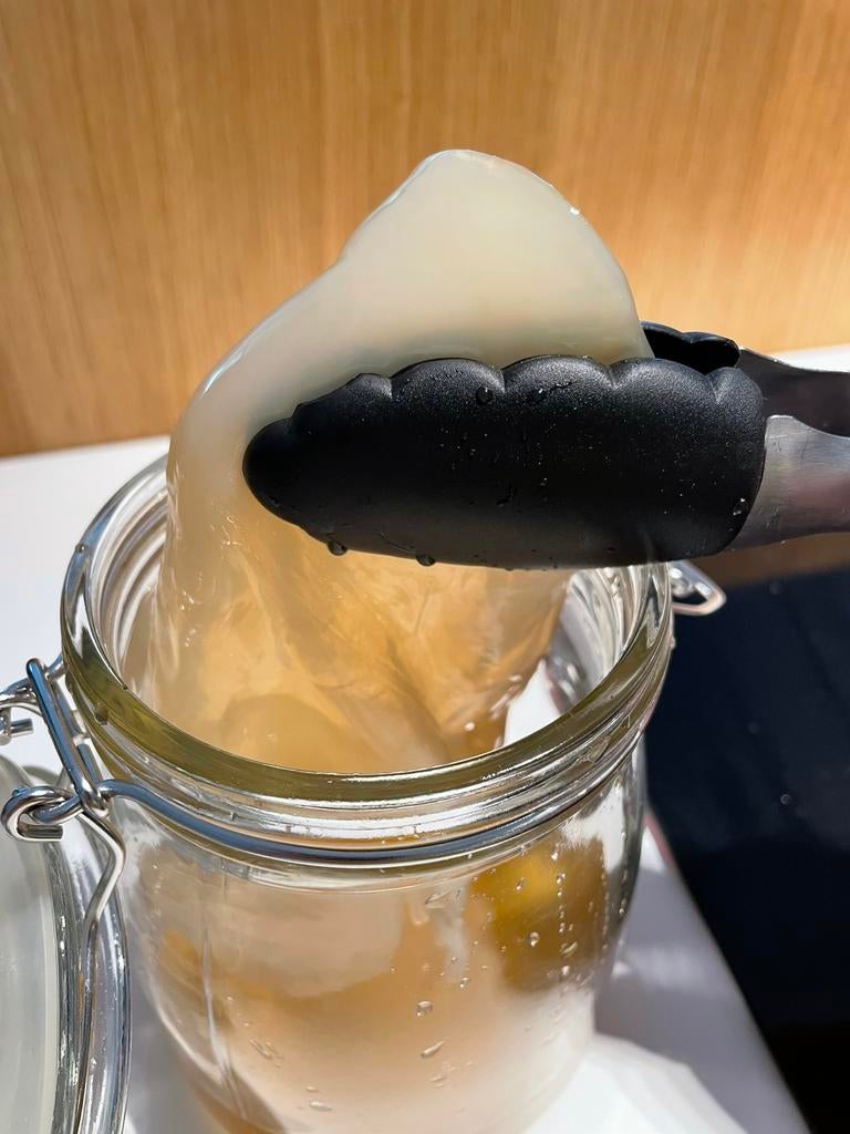 Scoby (Simbiotoc Culture of Bacteria and Yeast), Enlèvement