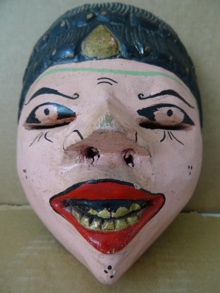Masker Indonesië Indonesisch masker vintage houten masker, Ophalen of Verzenden