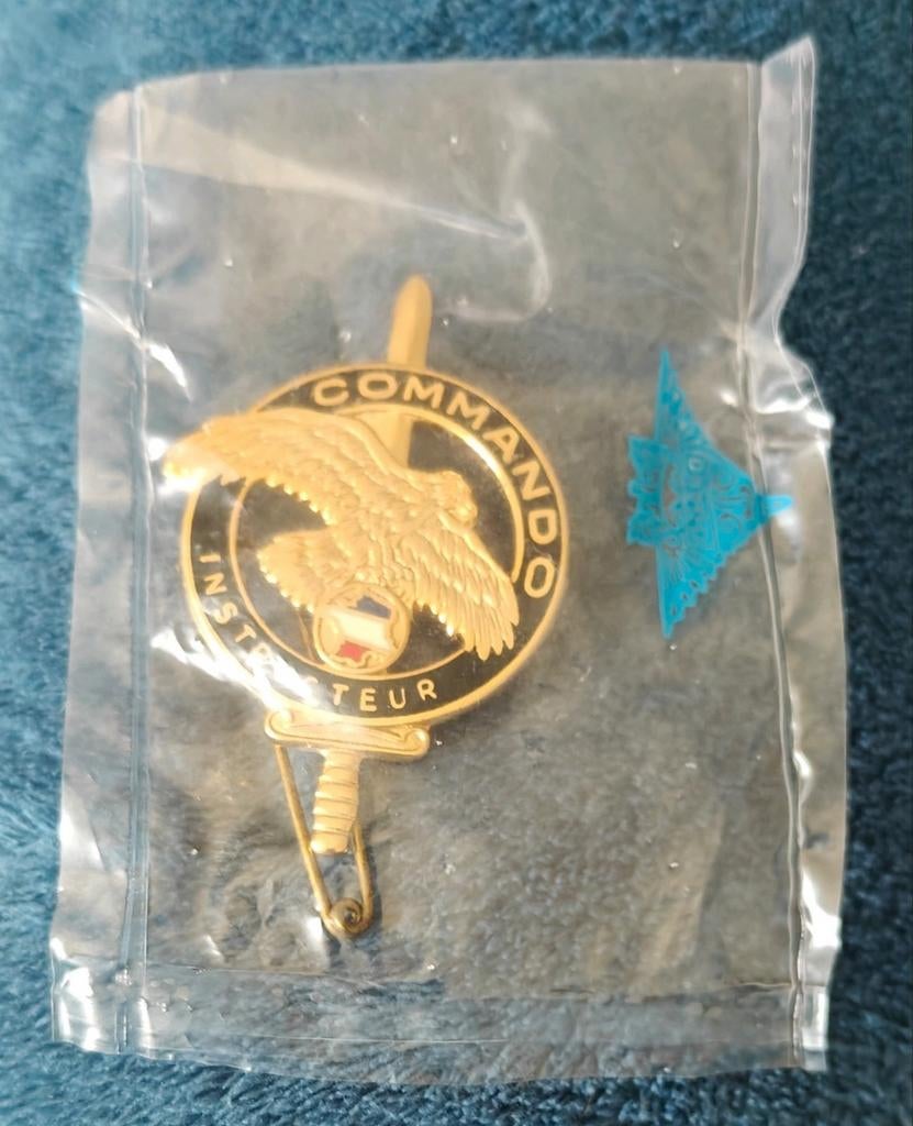 Brevet des Commandos du Cnec Commando Instructeur Y. Delsart, Collections, Enlèvement ou Envoi, Armée de terre, Emblème ou Badge