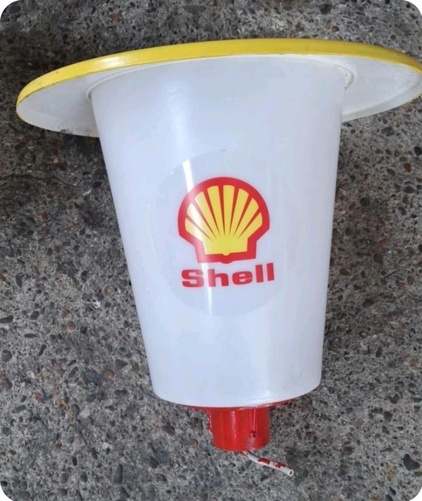 Shell lantaarnpaal kap benzinepomp eiland paal kappen, Verzamelen, Ophalen of Verzenden, Zo goed als nieuw