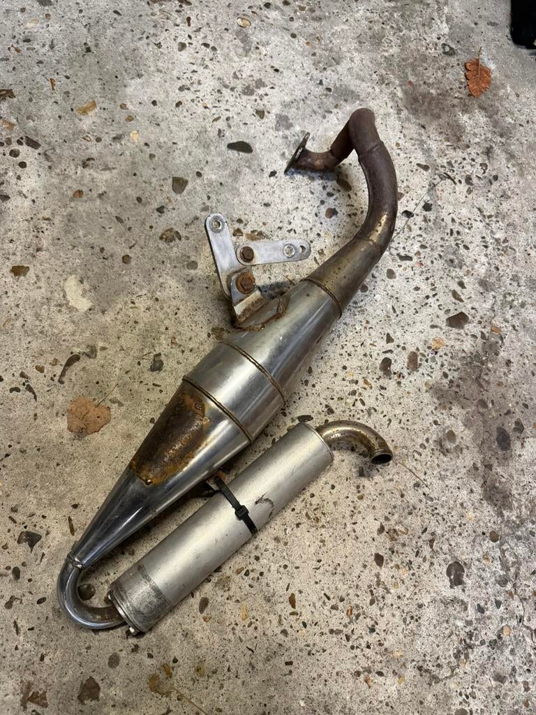 Leovince Handmade krul uitlaat Yamaha aerox Minarelli Hori, Enlèvement, Comme neuf, Pot d'échappement, Yamaha