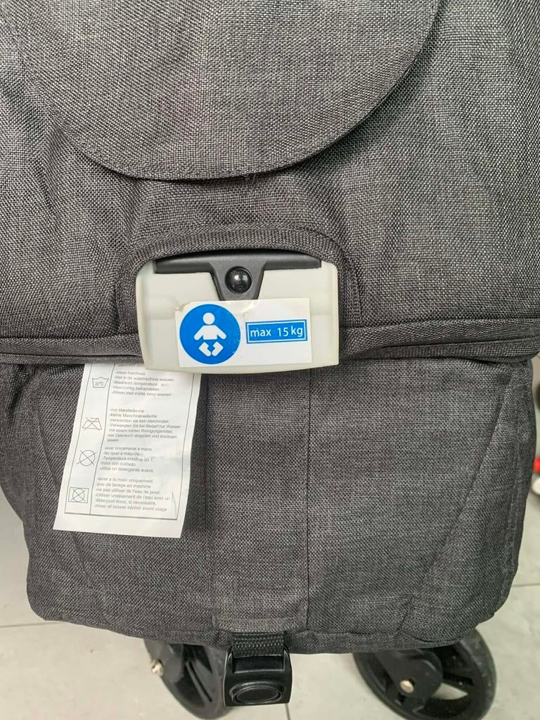 Zwart grijs xline, Kinderen en Baby's, Buggy's, Zo goed als nieuw, Overige merken, Duomodel, Verstelbare rugleuning, Ophalen
