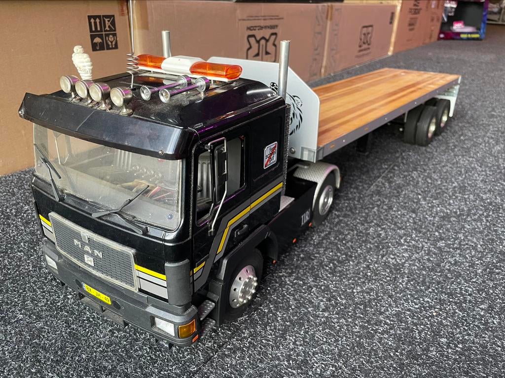 Wedico vrachtwagen Man F90 met Trailer, Hobby en Vrije tijd, Ophalen of Verzenden, Gebruikt