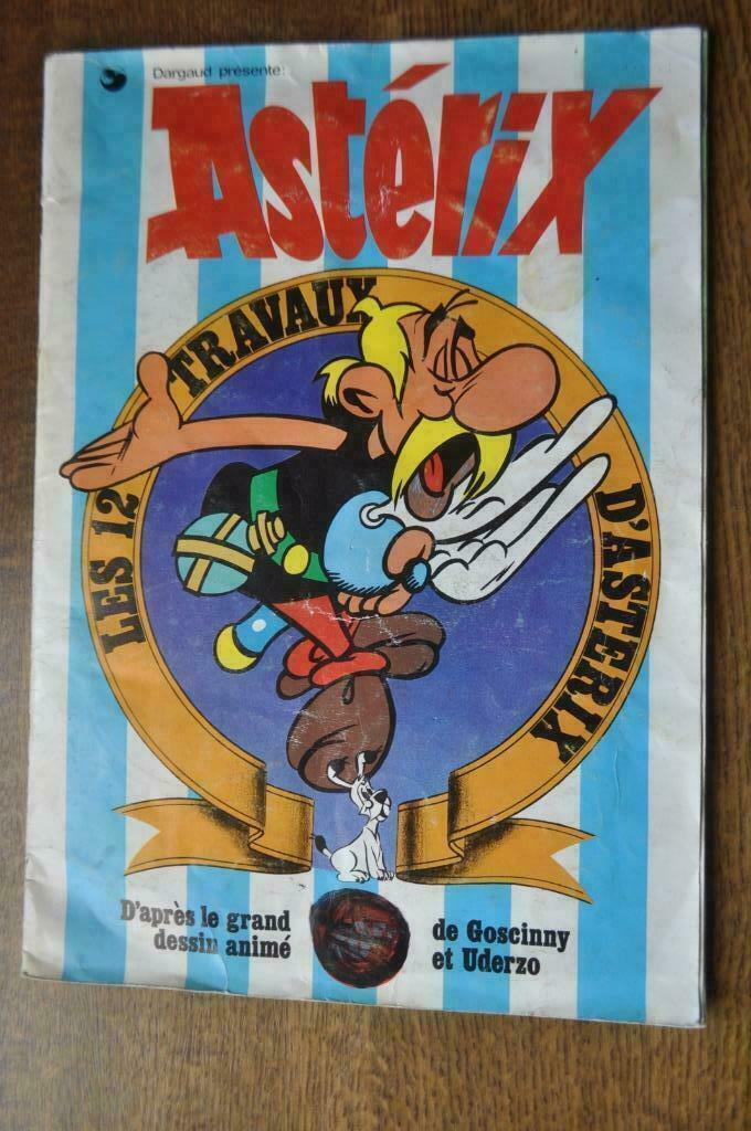 ROSSEL COMPLETE ALBUM LES 12 TRAVAUX D'ASTERIX, Verzenden, Gebruikt, Meerdere stickers