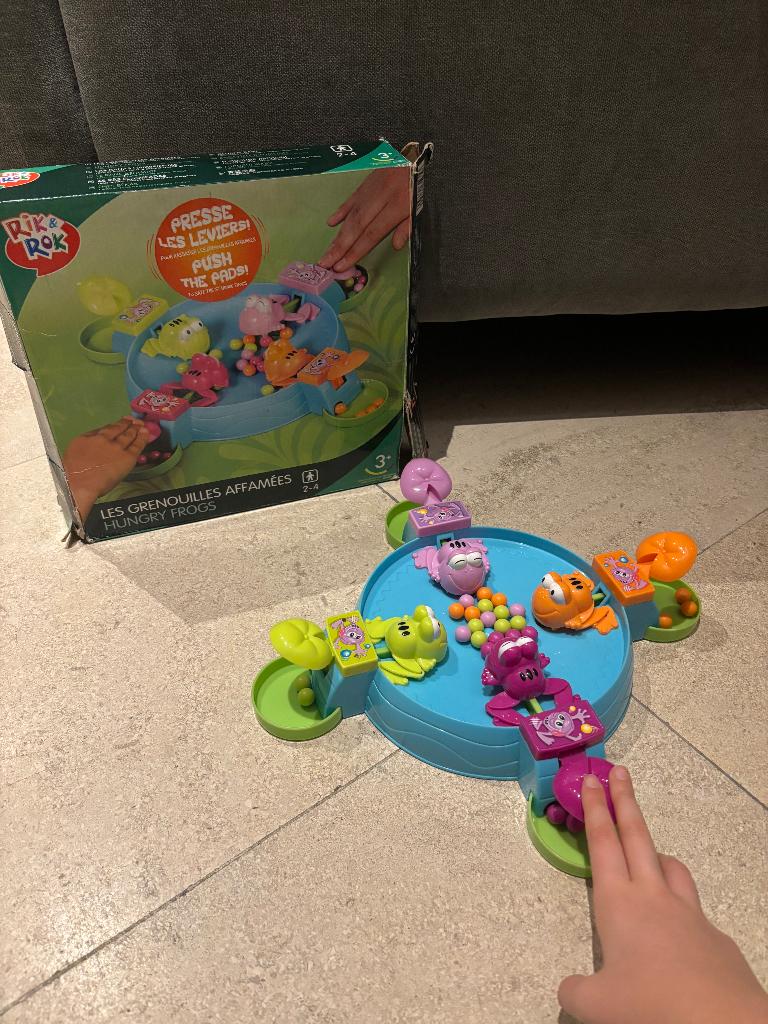Jeu Hungry Frogs, Trois ou quatre joueurs, Enlèvement ou Envoi, Utilisé, Rik & rok