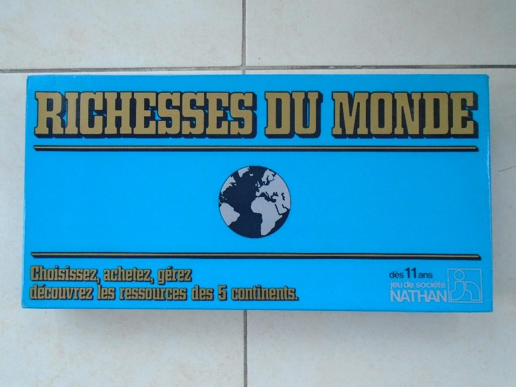 Jeu de société - Richesse du monde - Nathan Vintage, Een of twee spelers, Ophalen of Verzenden, Zo goed als nieuw, NATHAN