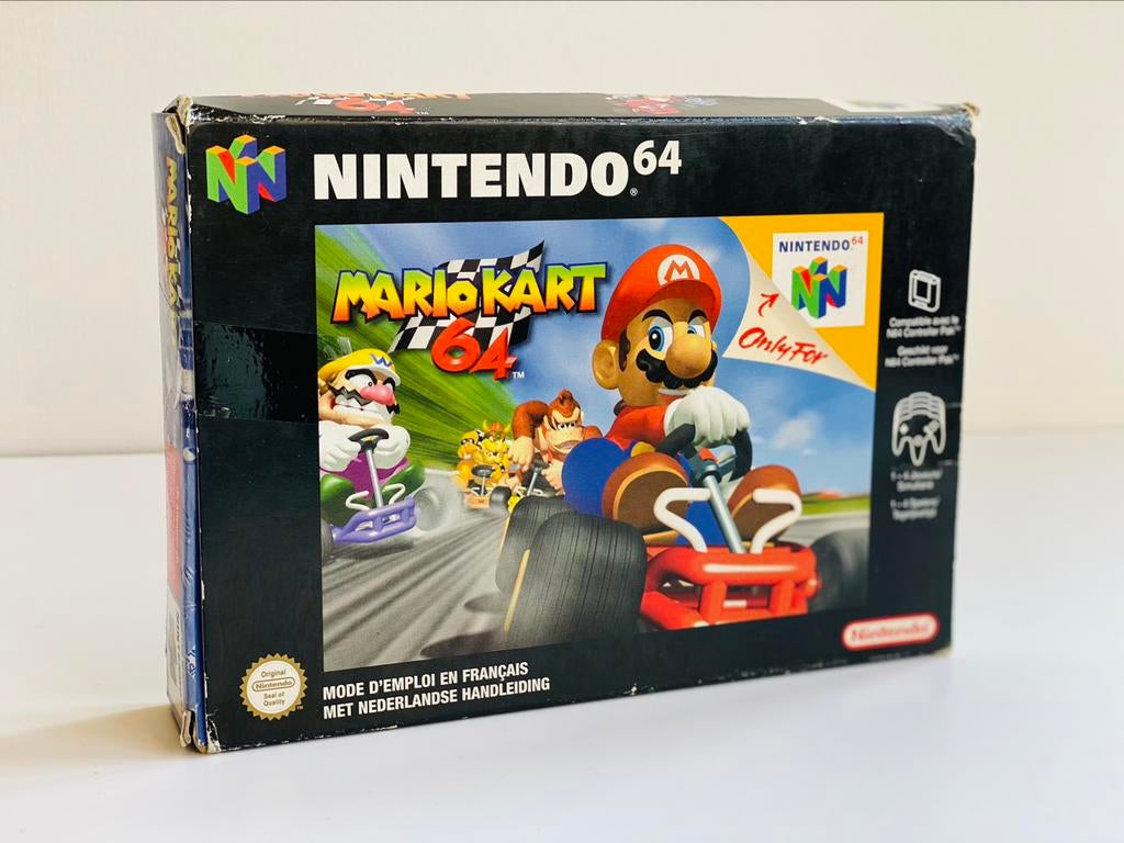 Mario Kart 64 Nintendo 64 incl Handleiding & Doos - Original, Games en Spelcomputers, Ophalen of Verzenden, Gebruikt