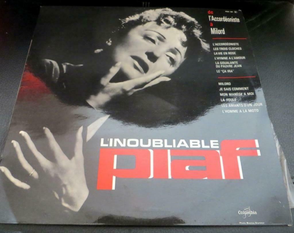 LP VINYL - Edith Piaf ‎– Compilatie " L'inoubliable Piaf ", Verzenden, Gebruikt, 12 inch