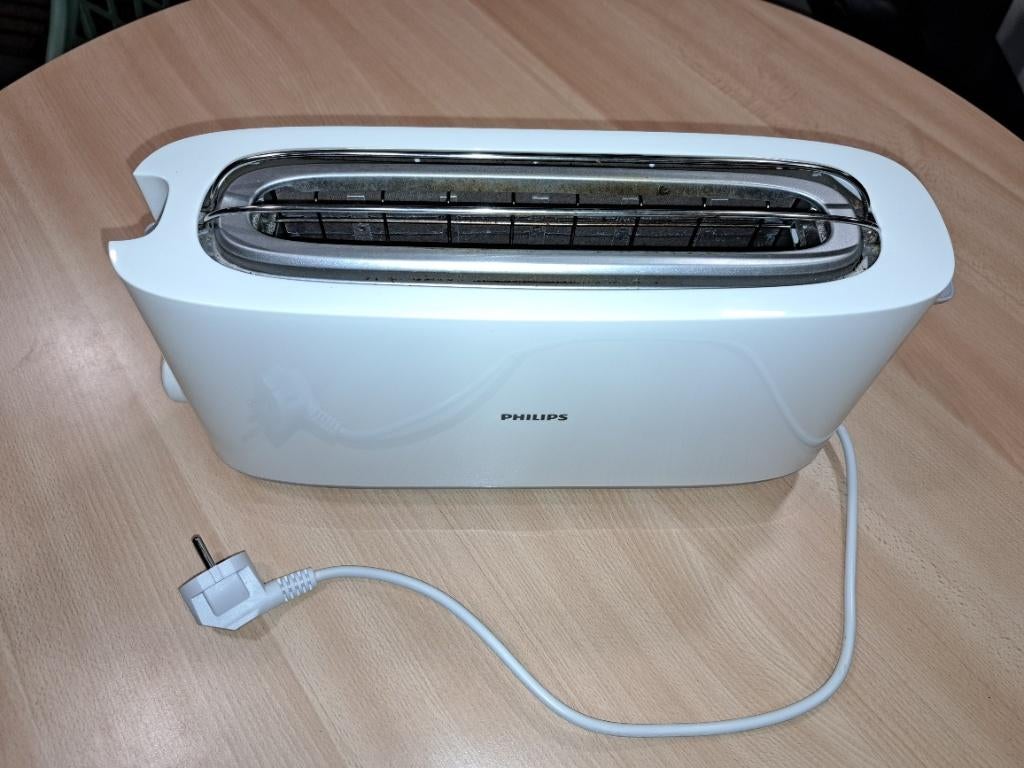 Grille-pain Philips en très bon état, Electroménager, Enlèvement, Utilisé, Ramasse-miettes amovible