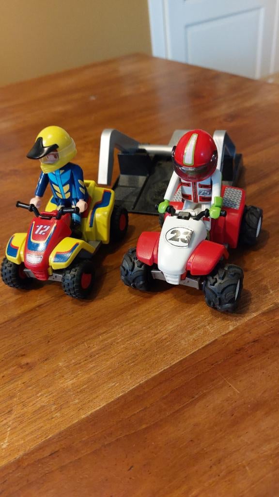 Playmobil raceteam quads, Kinderen en Baby's, Ophalen, Zo goed als nieuw, Complete set
