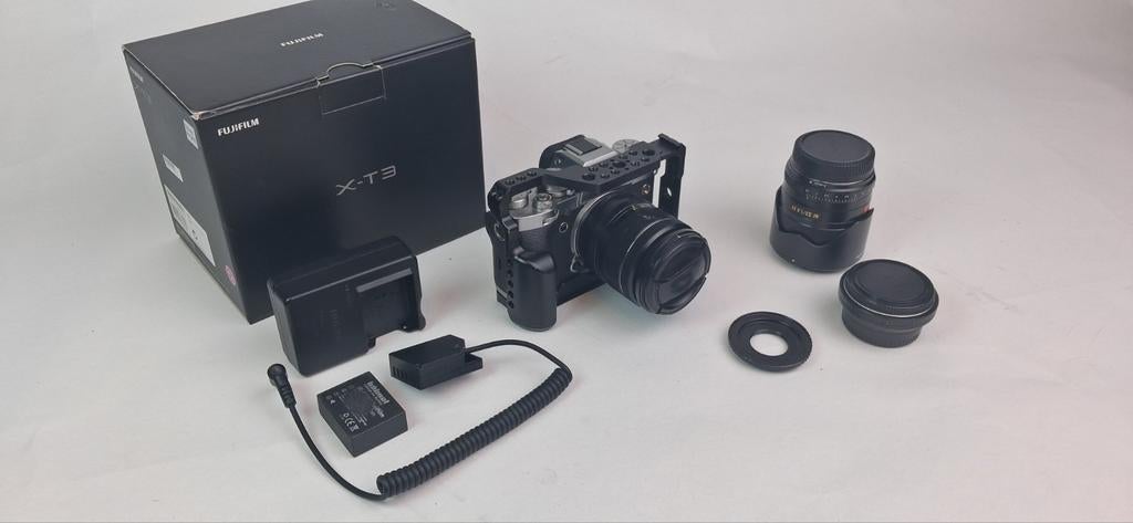 Fuji X-T3 + lenzen en accesoires, Enlèvement ou Envoi