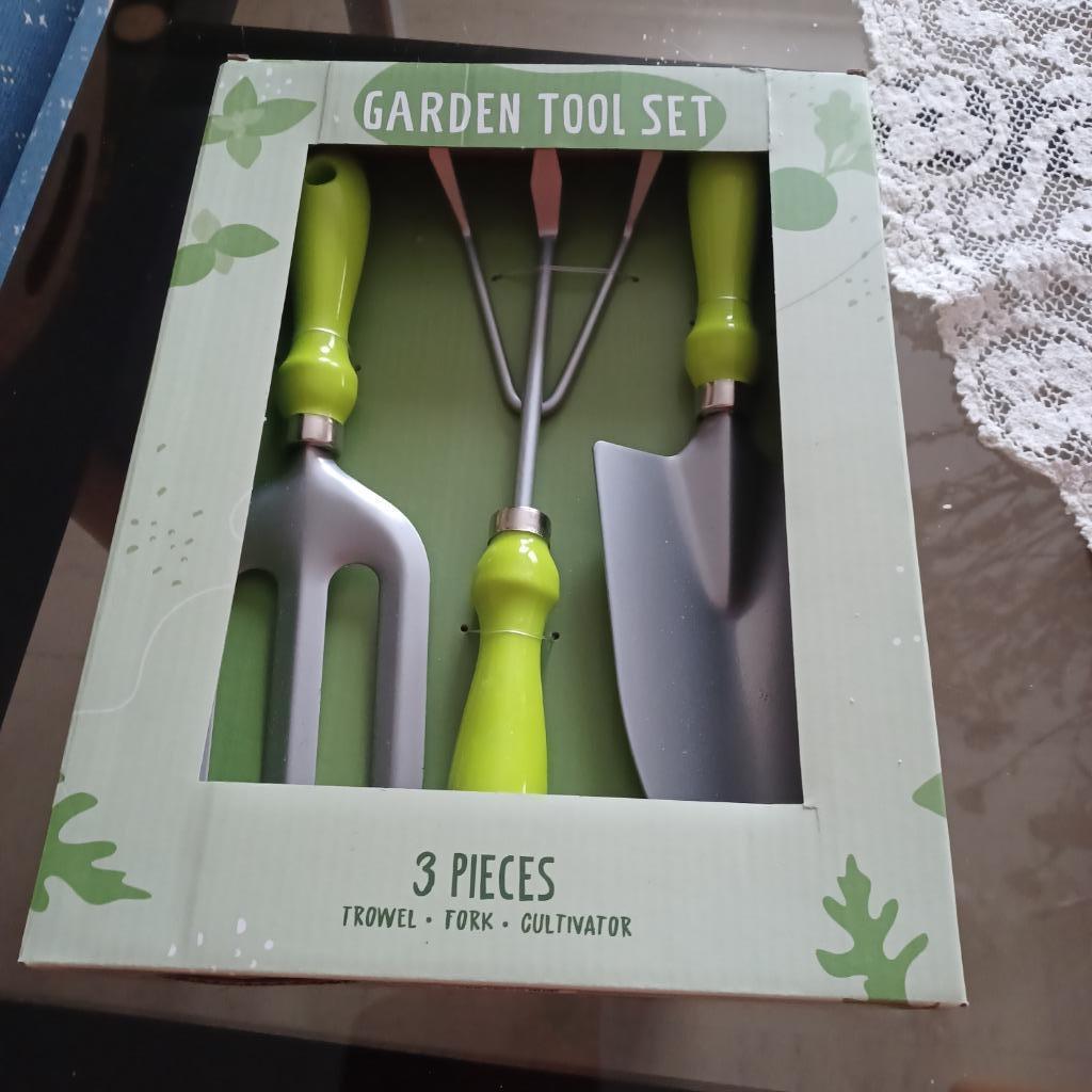 Kit d'Outils de Jardinage, 3 pièces, Jardin & Terrasse, Outils à main, Enlèvement ou Envoi, Neuf, Fourchette, Boost