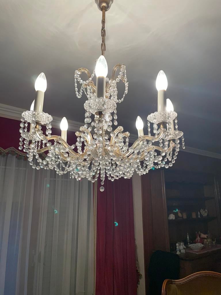 Lustre en Cristal, Maison & Meubles, Enlèvement ou Envoi, Comme neuf