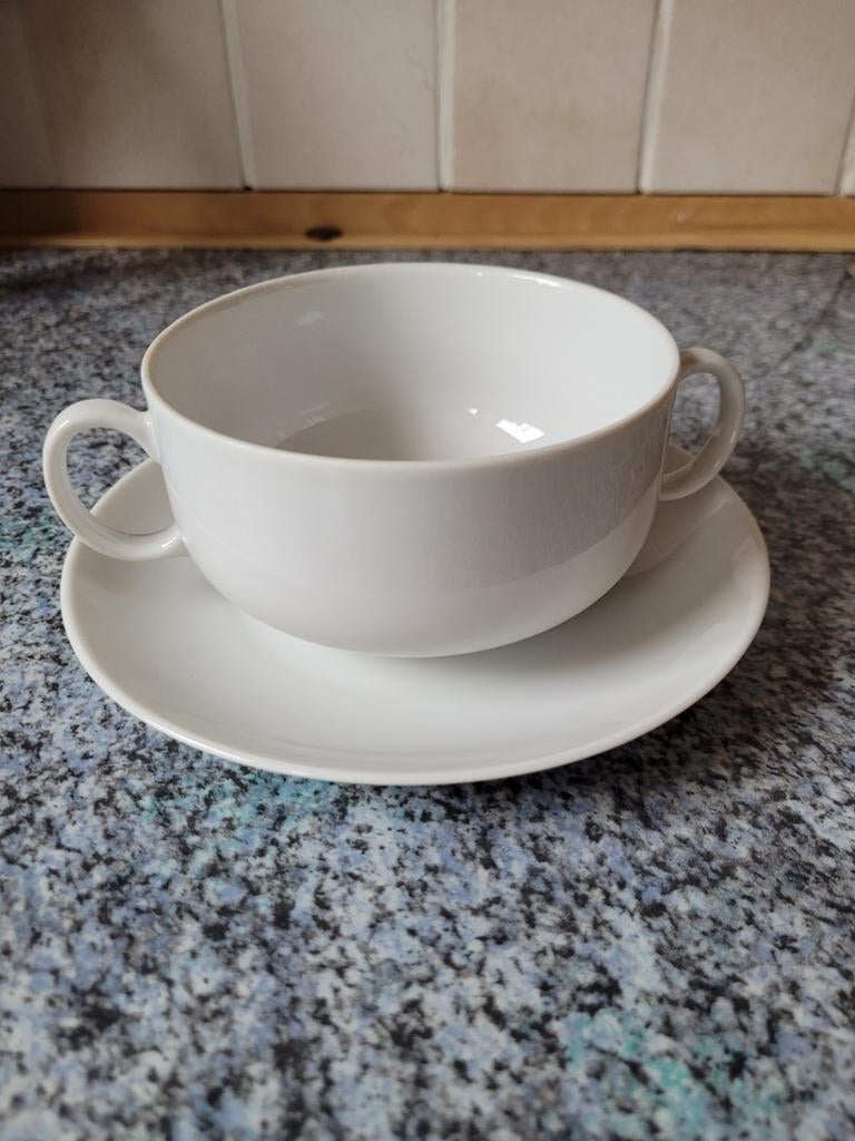 Lot de 6 bols avec sous-tasses Seltmann Weiden, Comme neuf