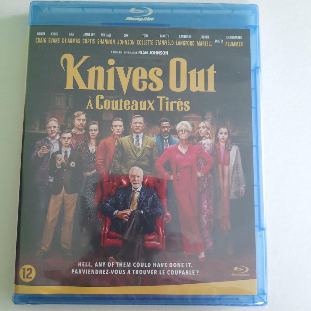"KNIVES OUT " BLU-RAY  * NIEUW * en SEALED, Ophalen, Nieuw in verpakking, Drama