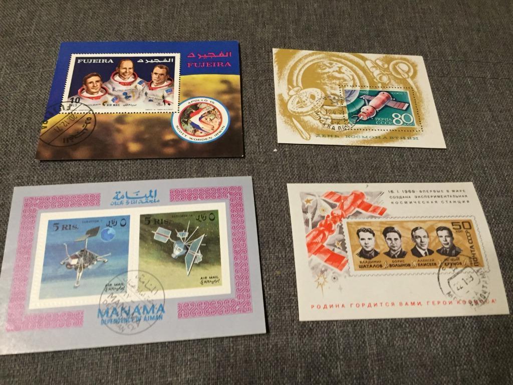 Postzegel lot ruimtevaart, Met stempel, Ruimtevaart, Ophalen of Verzenden, Postfris