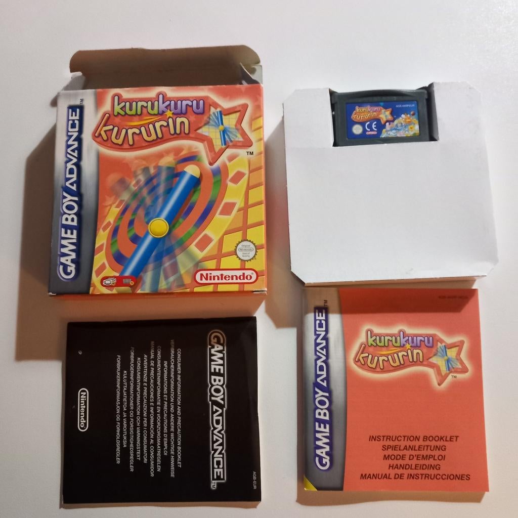 Nintendo gameboy advance kuruKuru kururin, Ophalen of Verzenden, Zo goed als nieuw