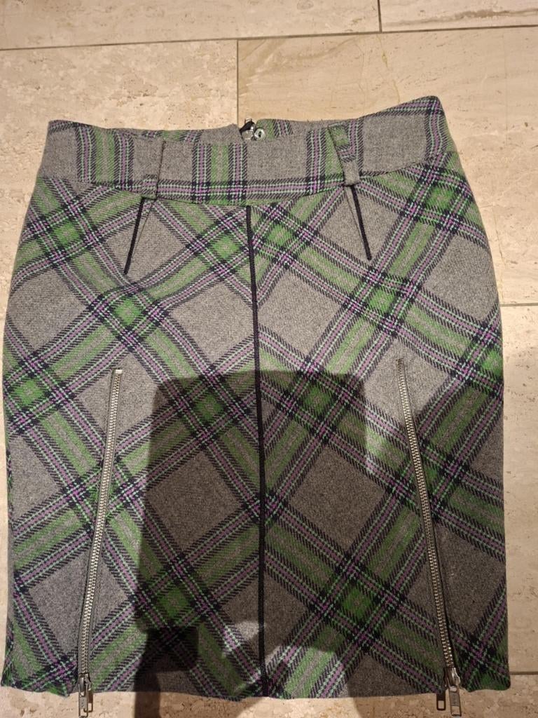 geruite rok dept smal, Kleding | Dames, Ophalen of Verzenden, Zo goed als nieuw, Maat 36 (S), Grijs