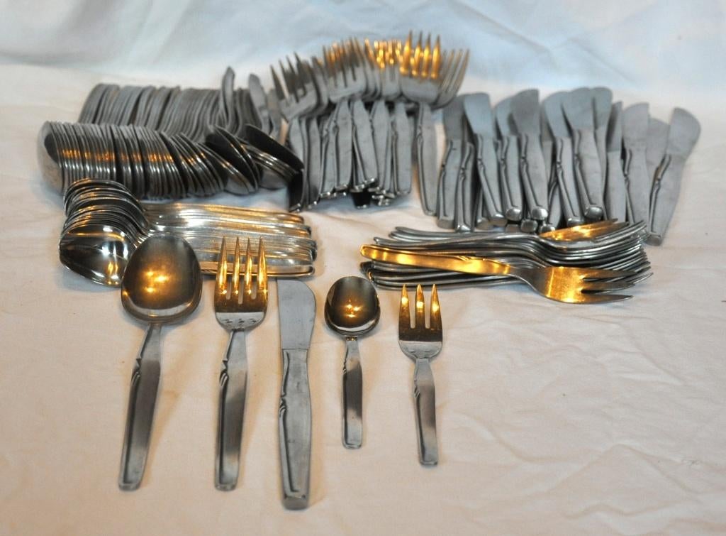 gros lot de 123 couvert repplex inox, Enlèvement ou Envoi, Comme neuf, Inox ou Chrome