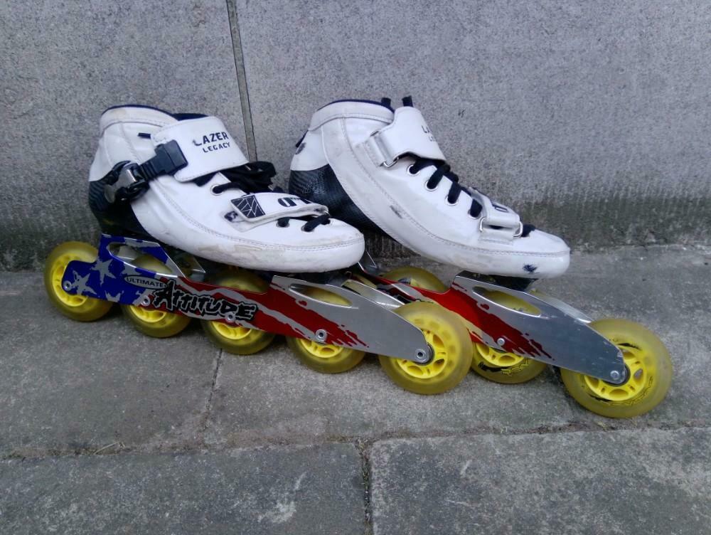 Dmb skeeler maat 39 us 7 251mm ultimate frame 5 wielen 80 mm, Sport en Fitness, Skeelers, Ophalen of Verzenden, Gebruikt, Inline skates 5 wielen