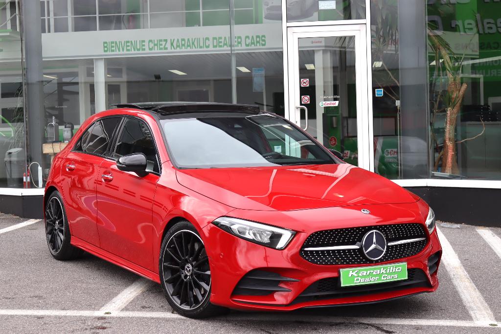 MERCEDES A250i 224CV PACK AMG BOITE AUTO PANO COCKPIT FULL, Classe A, Euro 6, Entreprise, Entretenue par le concessionnaire