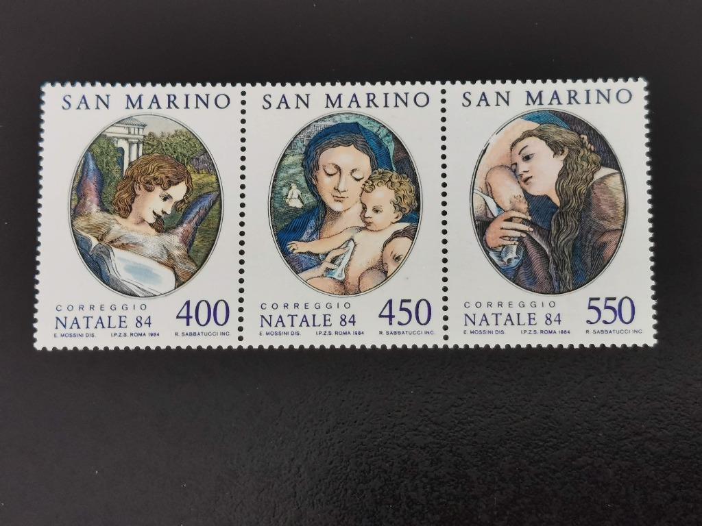 Saint-Marin 1984 - Noël - art - ange, Marie avec enfant **, Enlèvement ou Envoi, Non oblitéré
