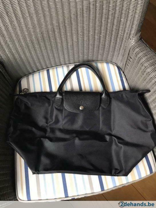 Longchamp le pliage Sarah Morris - handtas M, Bijoux, Sacs & Beauté, Sacs | Sacs Femme, Utilisé, Sac à main, Noir, Envoi