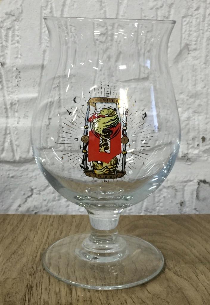 Duvel, Moortgat, zandloper, Ophalen of Verzenden, Zo goed als nieuw, Glas of Glazen, Duvel
