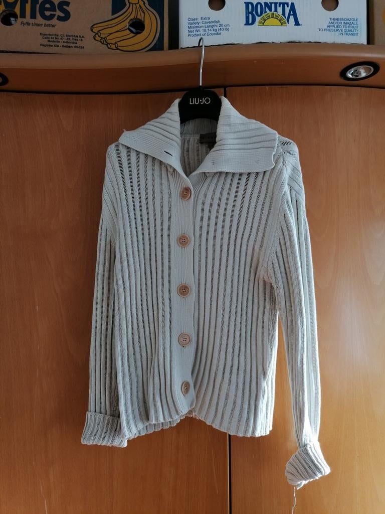 Trui met knopen, Beige, Ophalen of Verzenden, Gedragen, Gigue