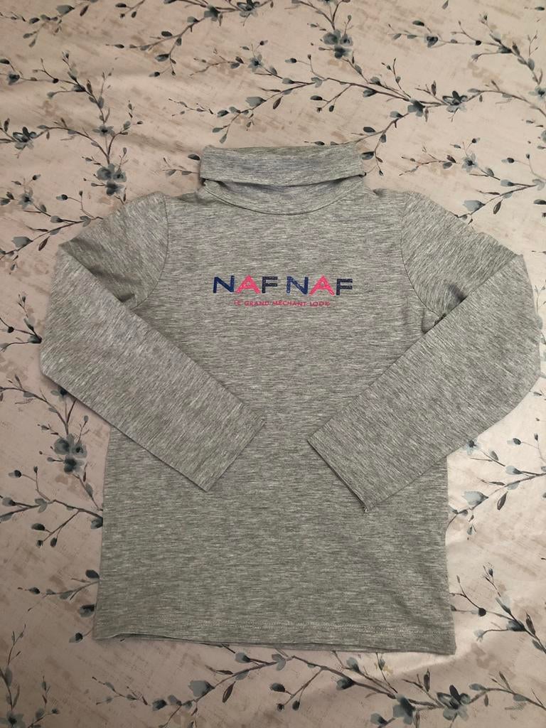 Grijs coltruitje Nafnaf, maat 116, Nafnaf, Meisje, Ophalen of Verzenden, Zo goed als nieuw