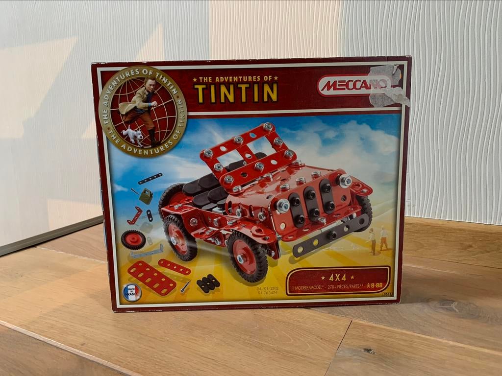 Kuifje Meccano 4x4 jeep, Ophalen of Verzenden, Kuifje, Nieuw, Boek of Spel
