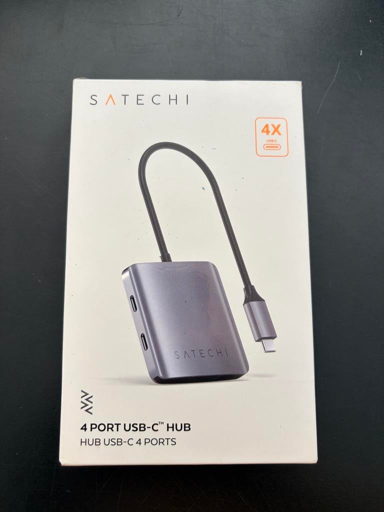 Satechi 4 Port Usb-c hub, Ophalen of Verzenden, Nieuw, USB-hub, Laptop