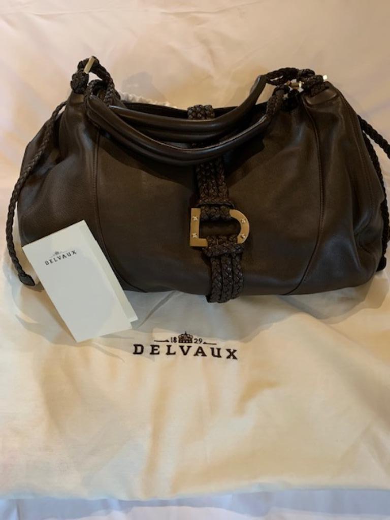 Delvaux handtas, Ophalen, Zo goed als nieuw, Bruin, Handtas