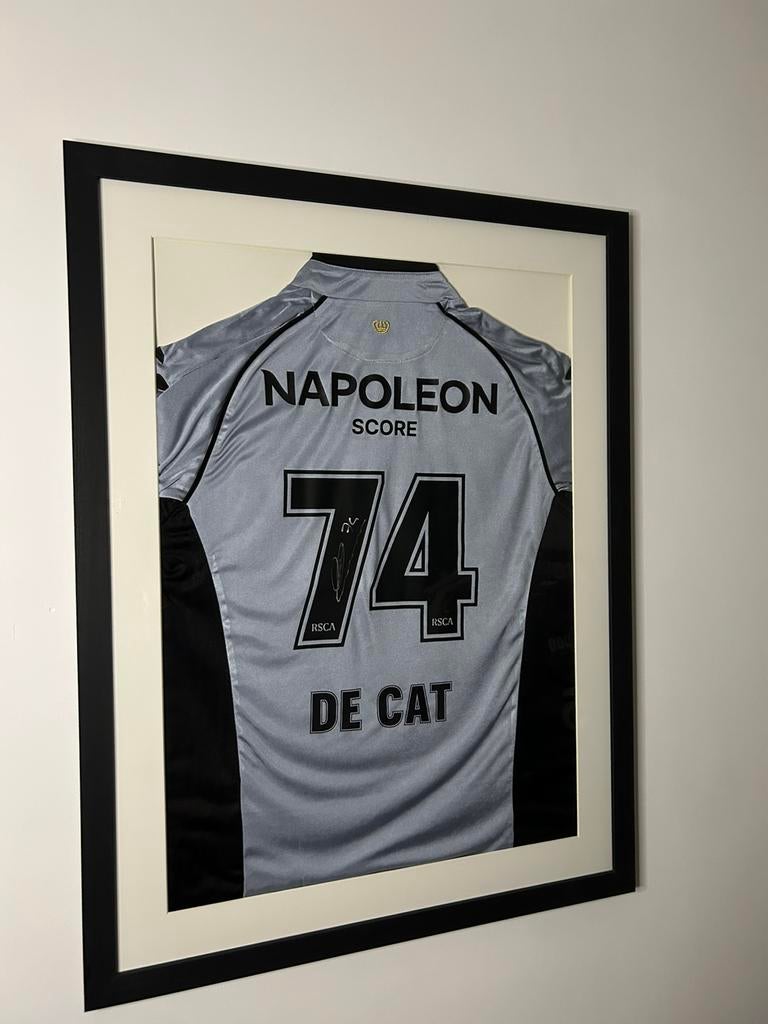 RSC Anderlecht gesigneerd shirt - De Cat 74, Enlèvement, Comme neuf, Maillot