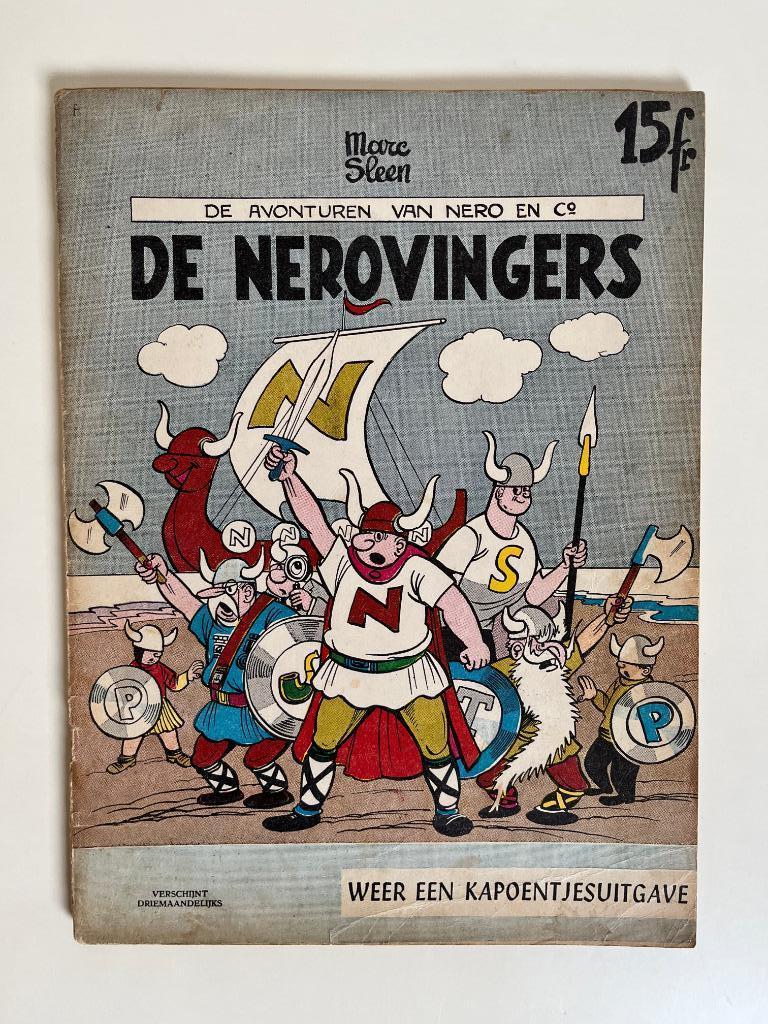 Nero - De Nerovingers - 1e druk Het Volk - 1961, Envoi, Marc Sleen