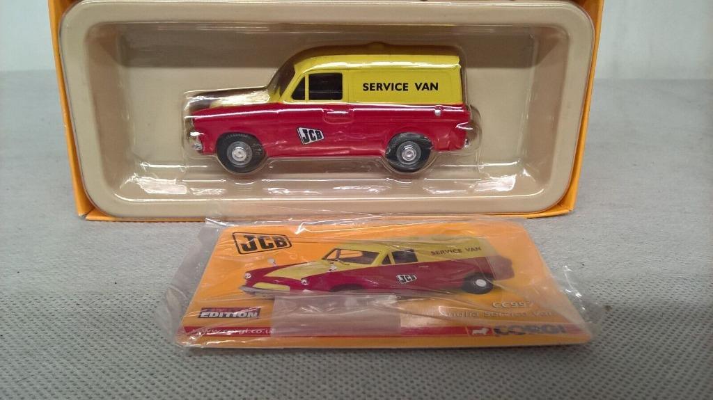 1:43 Corgi Vanguards Ford Anglia delivery JCB Service Van, Ophalen of Verzenden, Nieuw, Auto, Corgi