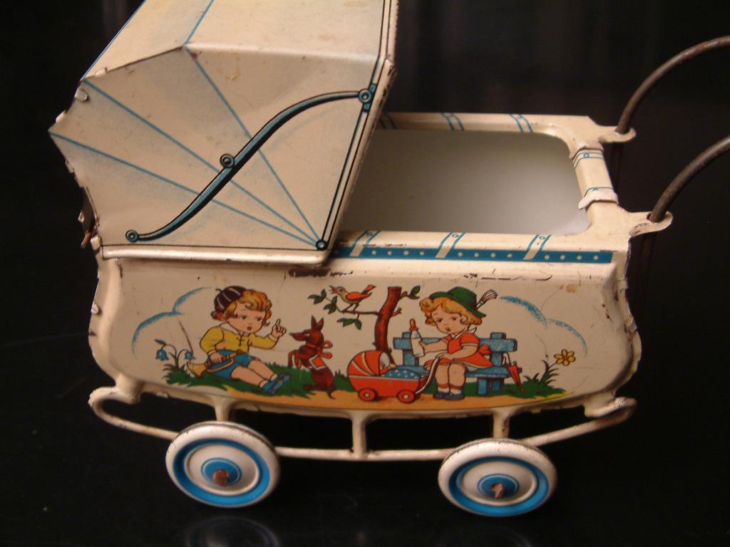 Landau gelithografeerd platstaal - jaren 50 - West germany, Verzamelen, Poppetjes en Figuurtjes, Ophalen, Gebruikt