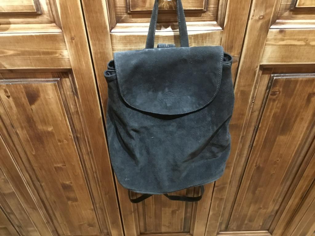 Sac à dos en daim gris, Enlèvement, Comme neuf, Gris