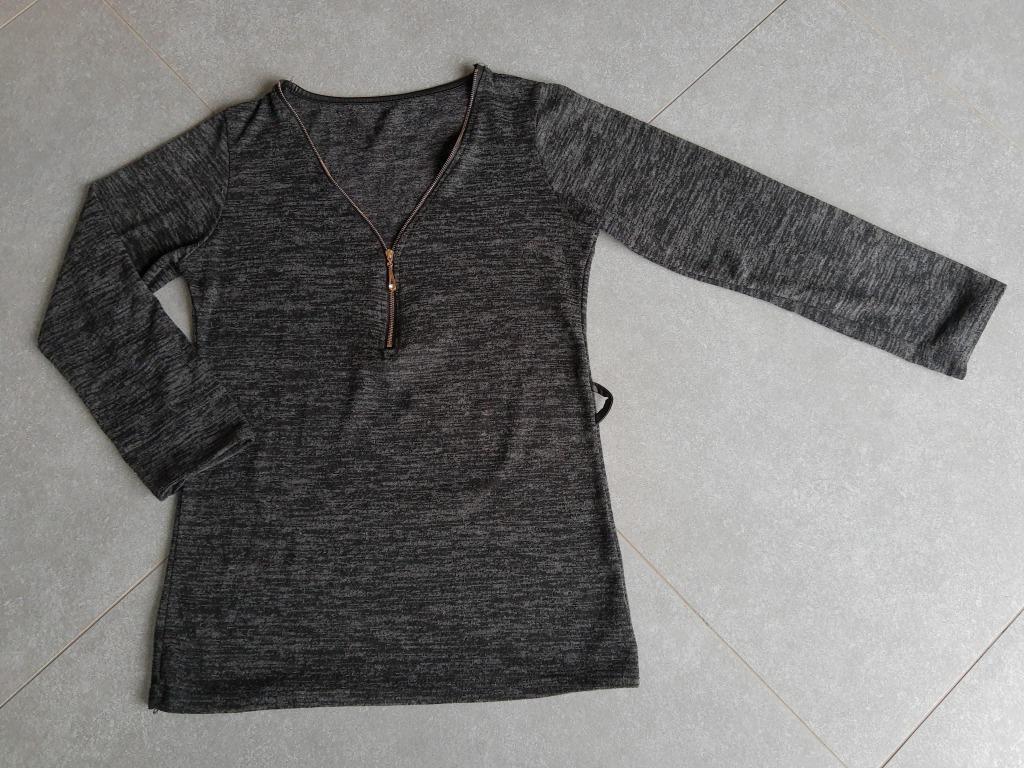 zwarte trui met rits dames maat S, ANDERE, Enlèvement ou Envoi, Taille 36 (S), Comme neuf
