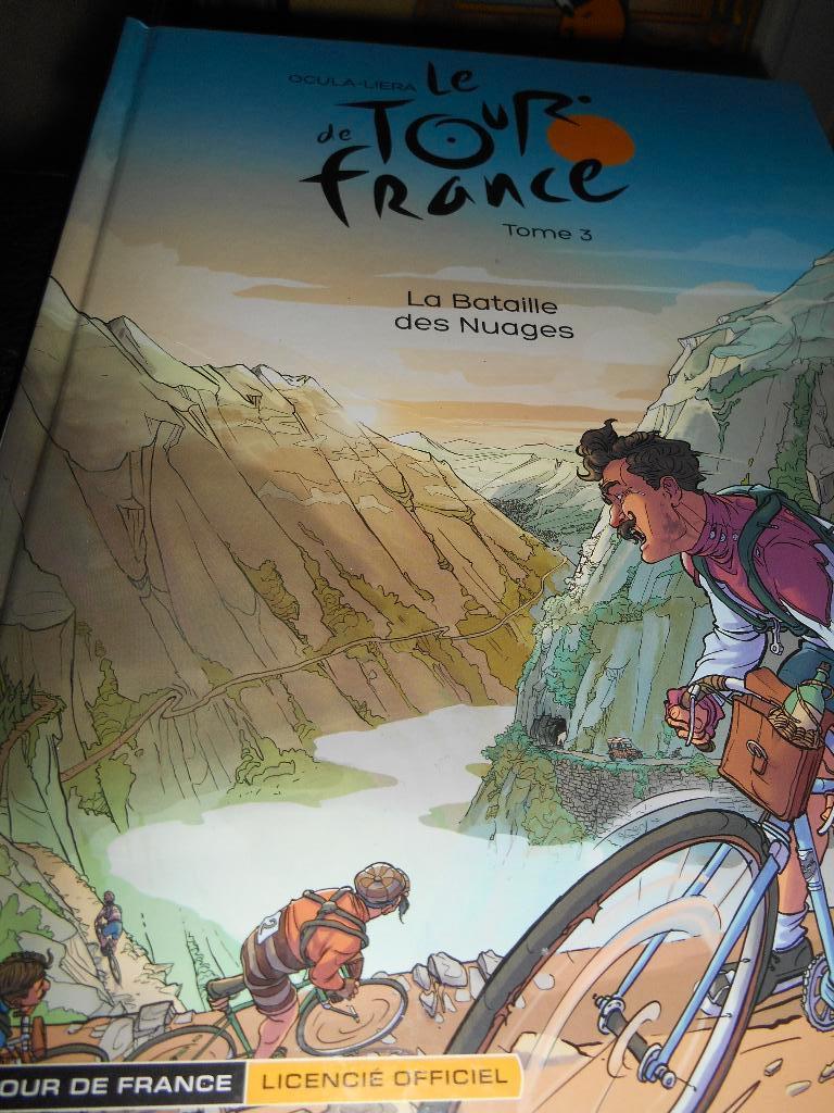 Le tour de France " la bataille des nuages" avec ex libris, Enlèvement ou Envoi