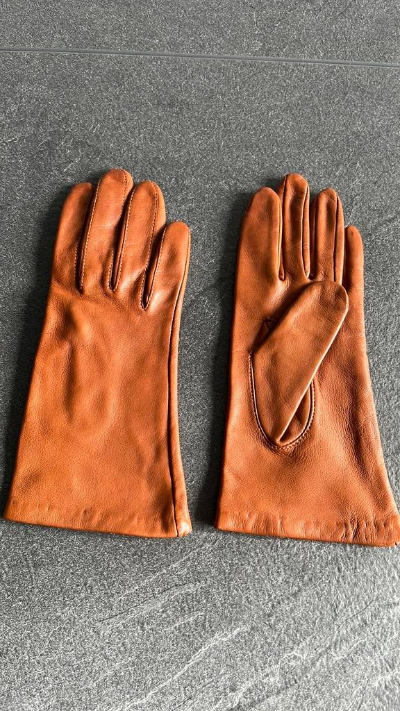 Bruin lederen gevoerde isotoner handschoenen, Enlèvement ou Envoi, Neuf, Gants