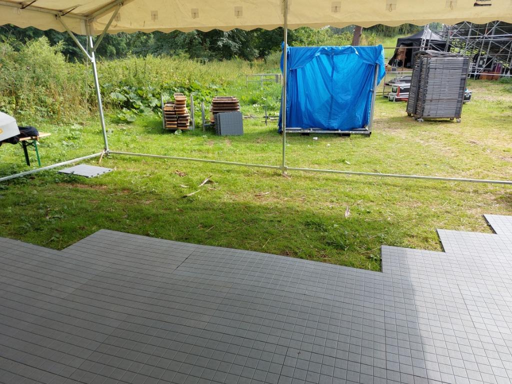 TENTVLOER te huur tot 300m², Ophalen of Verzenden, Zo goed als nieuw