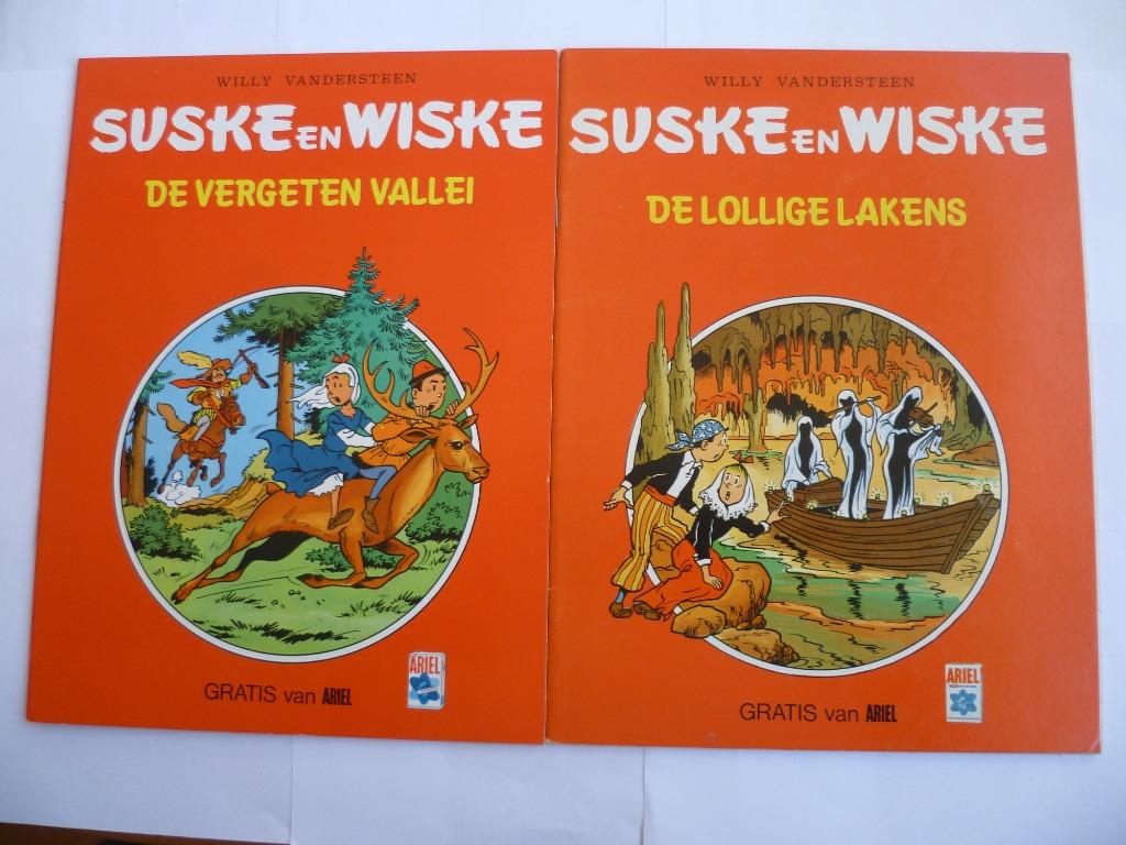 2X SUSKE EN WISKE RECLAME UITGAVEN VAN ARIEL UIT JAREN 80, Livres, BD, Comme neuf, Plusieurs BD, Enlèvement ou Envoi