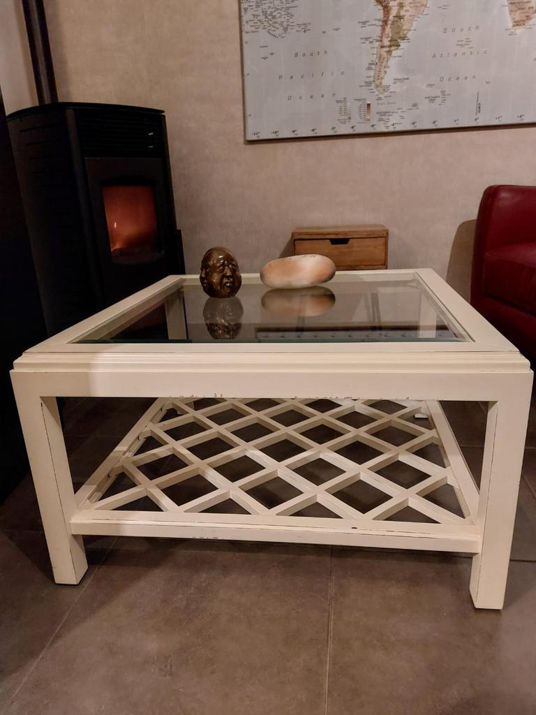 Aparte salontafel, Ophalen, Gebruikt, 50 tot 100 cm, Glas