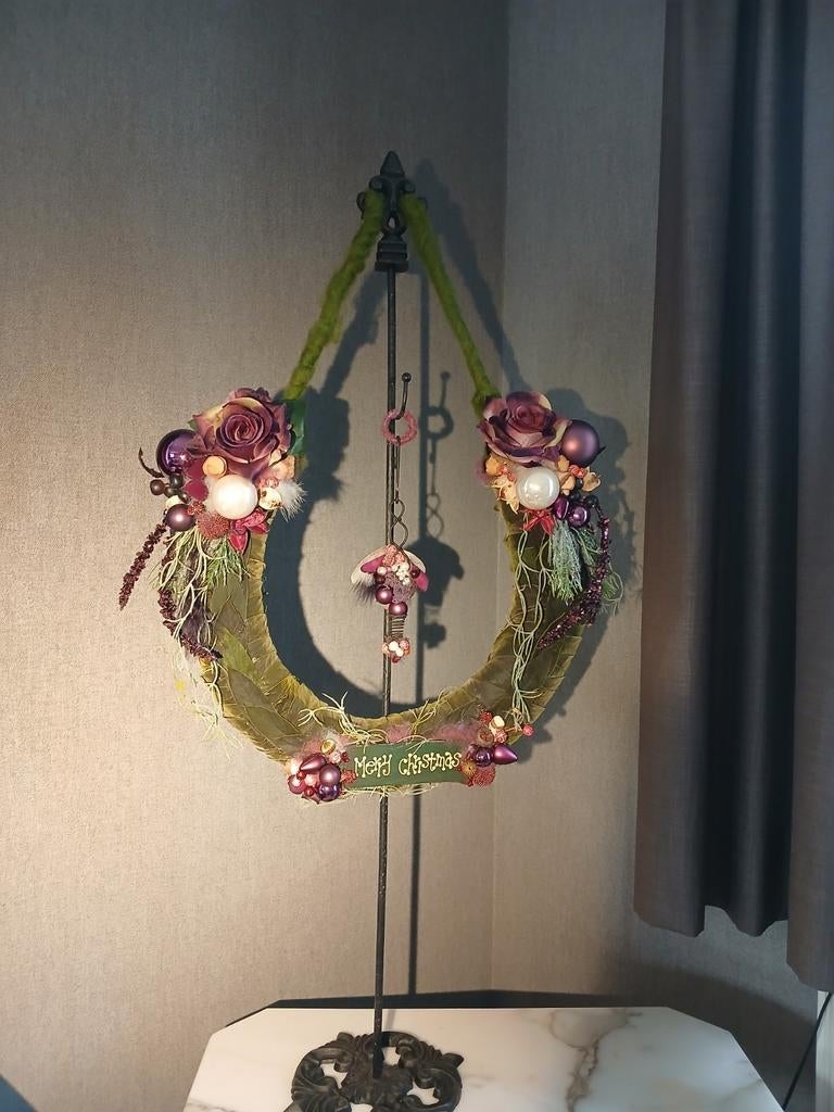 Halve kerstkrans, Ophalen of Verzenden