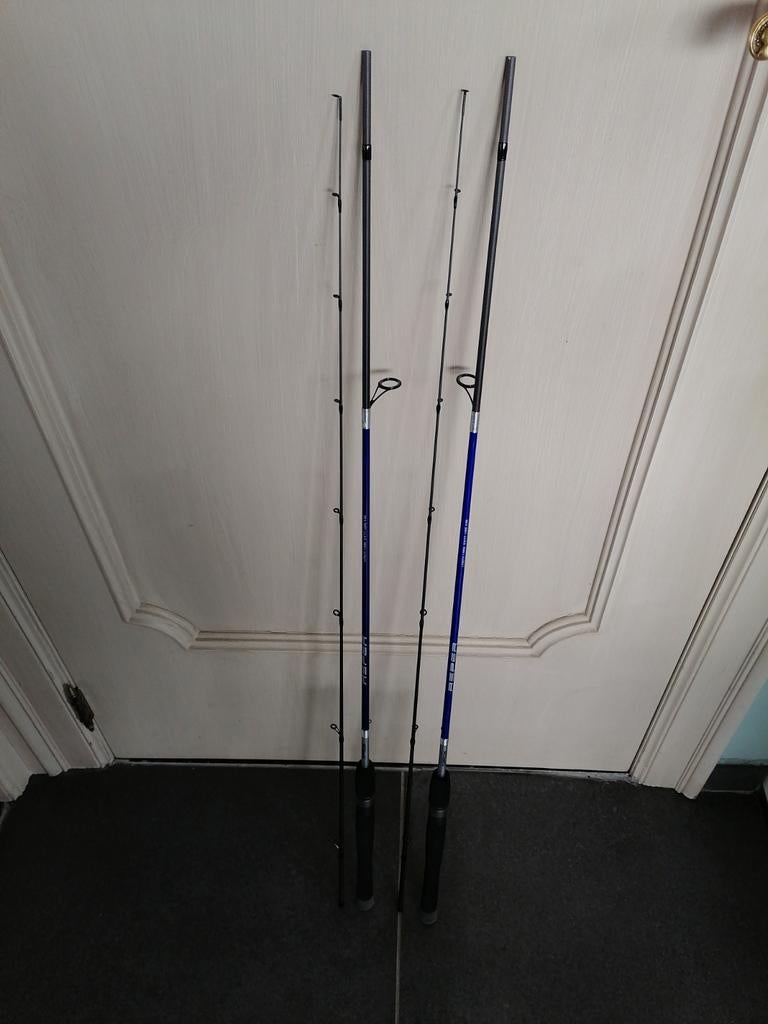 2 TUBERTINI ASPER, CARBON WERPHENGELS. NIEUW ., Enlèvement ou Envoi, Neuf, Canne à lancer